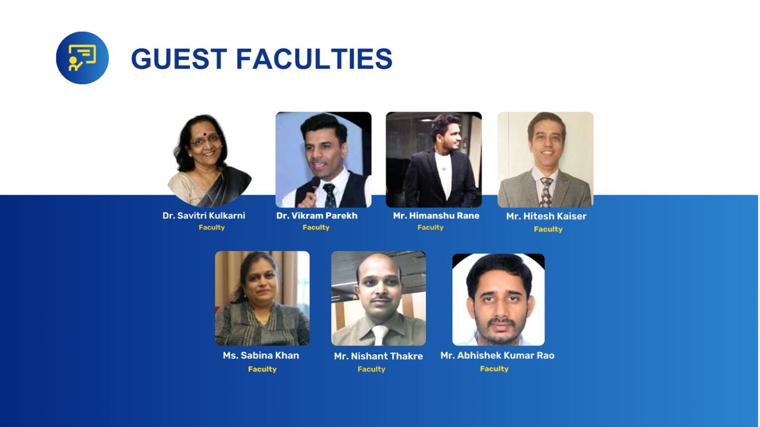 Visiting Faculty Guest Session 2